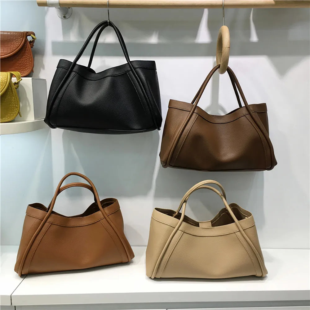Sacs fourre-tout en cuir de grande capacité