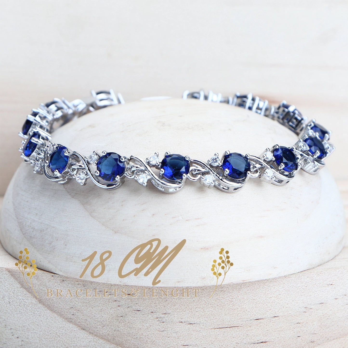 Conjuntos de joyería de circonia azul para mujer, Plata de Ley 925, joyería de disfraz nupcial para boda, pendientes, anillos, pulseras, collar con colgante 