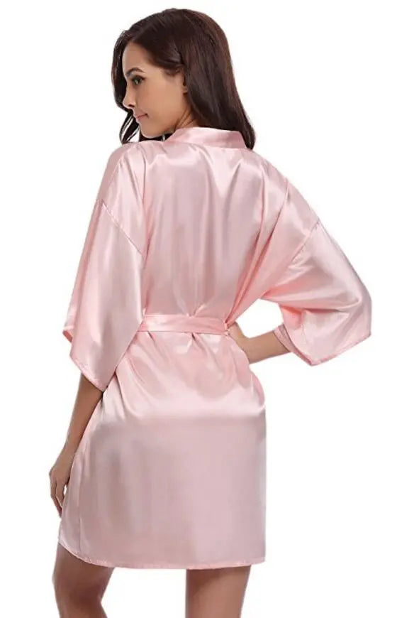 Silk Kimono Robe Bathrobe