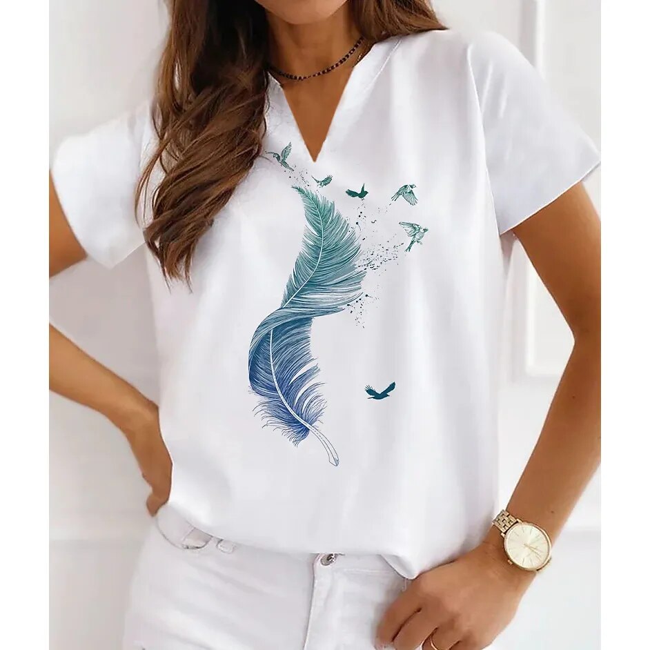 Feather Graphics Ladies T-shirts