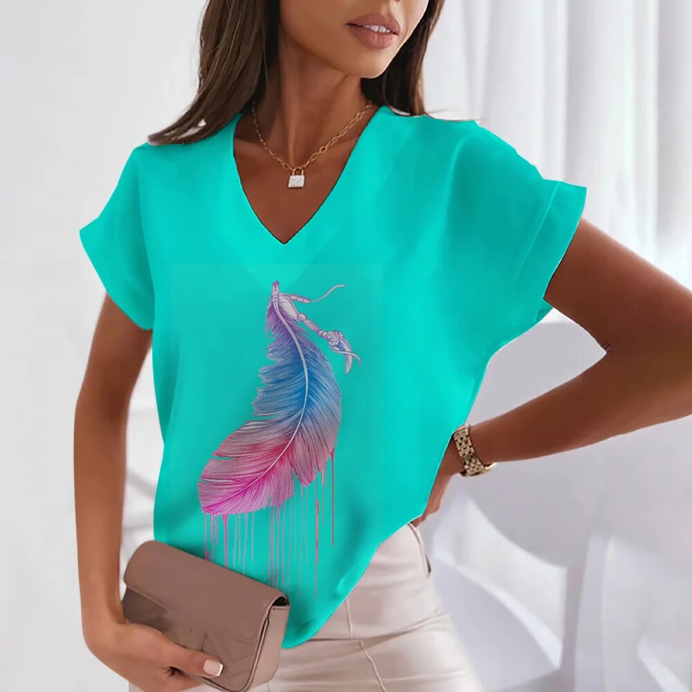 Feather Graphics Ladies T-shirts