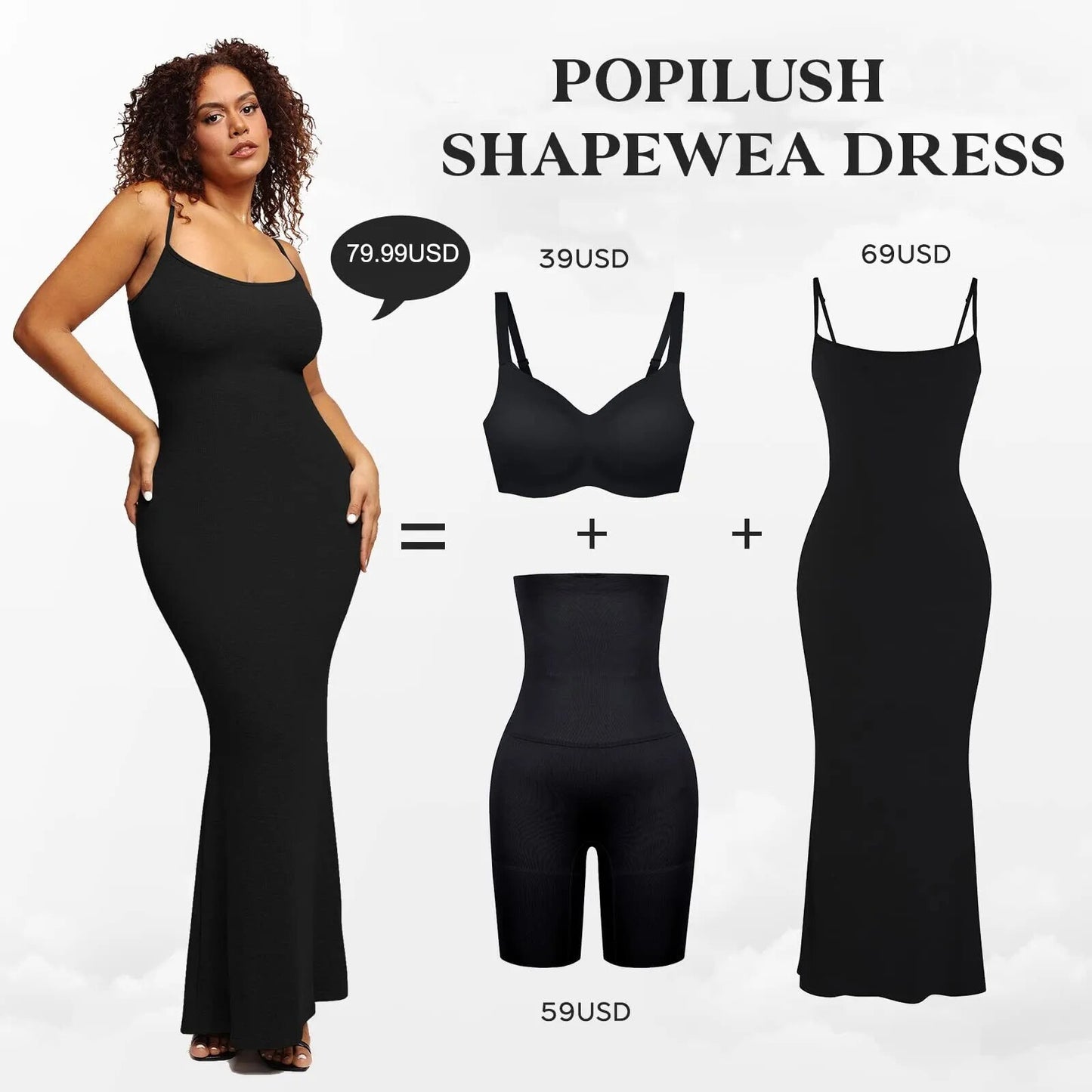 SculptFit - Built-In Shapewear Modal Lounge Dresses