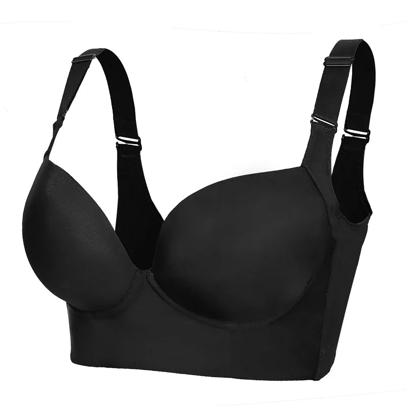 FallSweet Deep Cup Bra Push Up Full Back Coverage Bra