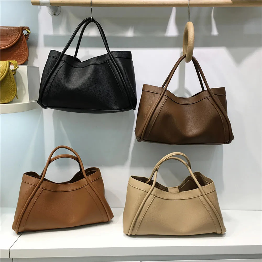 Large Capacity Leather Tote Bags