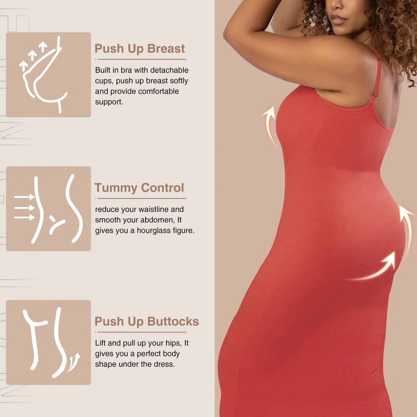 SculptFit - Built-In Shapewear Modal Lounge Dresses